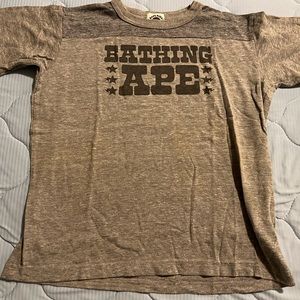 Gray Bape Kids “Bathing Ape” logo t-shirt